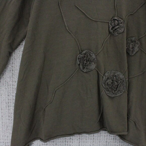 Cheyenne Tunic Dress Womens 2X Brown Pullover Long Sleeve Floral Embroidered - Picture 4 of 9